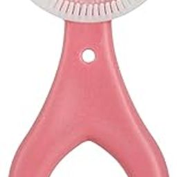 Elite Sales Kids U-Shaped Toothbrush, 360-Degree Cleaning, Heart Design, Pink, Ages 2-6 Years-image-5