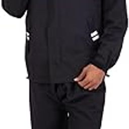 VARSHA Rain coat Men Waterproof with Attached Hood and Pant,Men Rain coat for Bike Riders & Outdoor travel,Rainwear for men(V-10) (IN, Alpha, 2XL, Regular, Black & Maroon)-35