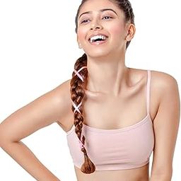 Women's Beginner's Stretch Cotton Bra - Easy Fit, Non-Padded, Non-Wired, Full Coverage, Antimicrobial Finish and Slim Straps-3