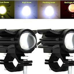 OTOROYS Lights Bike Laser Mini Spot Light 60 watt fog light with 4 lighting mode Fog Lamp Motorbike, Car LED (12 V, 60 W) (Universal For Bike, Pack of 2)-30
