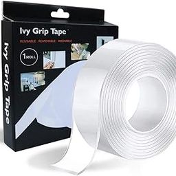 Double Sided Tape Heavy Duty - Adhesive Silicone Tape, Heat Resistant, Multi-Functional, Removable, Washable, Reusable Anti-Slip Gel Nano Grip Tape 3 Meter Multipurpose-image-17
