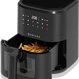 SOLARA Air Fryer For Home 4.5L with See Through Window, 10 Preset menus, 360° High Speed Air Circulation for Fry, Grill, Roast & Bake,Uses upto 90% less fat, 1500 Watts, Digital Touch Control, Black-29