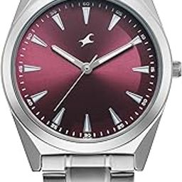 Stunners X Special Edition Quartz Maroon Dial Stainless Steel Analog Watch for Men-image-39