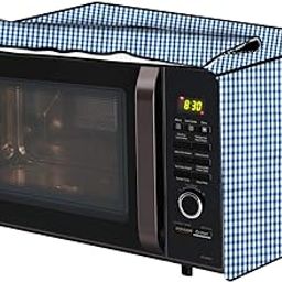 The Furnishing Tree microwave oven cover Suitable for Candy 19 Liters Solo CSM192B, Dustproof, Stain-Resistant, Cover Size WxDxH in CM- (47x36x27), Pin Check Pattern Blue-image-102