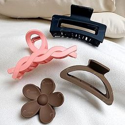 Conjoin Large Claw Clips For Strong Hold Thick Thin Hair, Hair Accessories For Women Girls, Large Hair Clamps Clips, Nonslip Ponytail Holder, Aesthetic Hair Accessories,-image-4