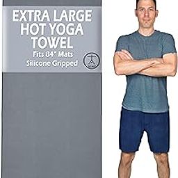 Tatago XL Hot Yoga Towel & Sweat Towels for a Standard or XL Yoga Mat-Soft Microfiber & Silicone Yoga Towels for Hot Yoga Non Slip Long & Wide-from Workout Towel to Large Hot Yoga Mat Towel-image-8