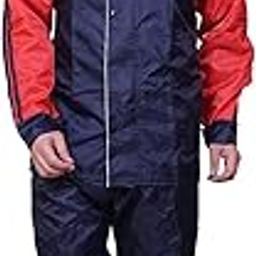 Raincoat 100% Waterproof Rain Coat with Pant for Men & Women Reversible-picture-54