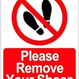 Clickforsign SIGN35-M-1-2x Please Remove Your Shoes Sign Board-image-27