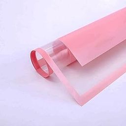 SAKSHAM 10 Waterproof Marble Flower Wrapping Sheets (58 X 58 Cm)|For Weddings, Birthdays, Mother'S Day & Holiday Decorations (BabyPink) Get 1 Free Pull Bow Ribbon,Paper,1 Count-image-70