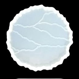 BRIGHTAIL INFRA 2 Pcs.Kintsugi Style Cracked Silicone for Resin Art Zig Zag Circle Coaster Mould 4.5 Inch(Set of 2)-image-10