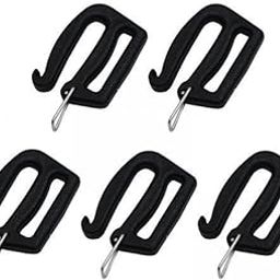 THE STYLE SUTRA 5xWebbing Release G Hook Camping Equipment Bag 1 inch Black Backpack Adjusters 5pcs-image-3