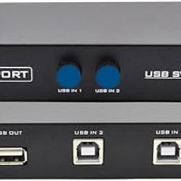2 Ports USB Switch for PC Sharing Switch Hub Box, Printer Splitter for Two Computers Sharing 1 Scanner Printers Projector Camera and Keyboard-29