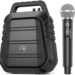 SHIDU S97 Black Portable Karaoke Speaker with AUX Connectivity-11