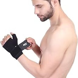 RNV Wrist Band For Men Gym Wrist Supporter For Gym|Hand Band For Gym With Thumb Support | Wrist Band For Pain Relief | Gym Wrist Support For Men | Gym Wrist Band for Workout-picture-31