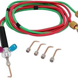 SAZ DEKOR Mini Jewelry Gas Welding Micro Torch Jewelers Welding Soldering w/ 5 Nozzles-10