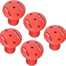 BNF 5X Trekking Tip Protectors for Mountain Climbing Walking Canes Accessories red | Sporting Goods | Outdoor Sports | Camping & Hiking | Hiking Gear | Walking & Trekking Sticks-77