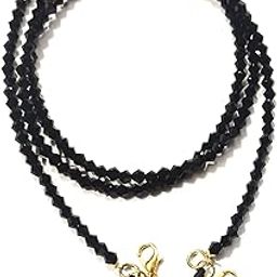 1 PC, Beaded Holder/Eye Glasses String Holder Around Necklace, Spectacle Chain Lanyard for Eyewear & Mask, 74 CM Size, Bicone Glass Bead 4mm Color-image-26