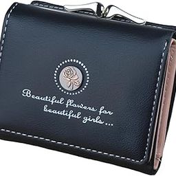 Short Wallet Folding Wallet Ladies Girls Mini Hand Clutch PU Leather Card Holder-image-40