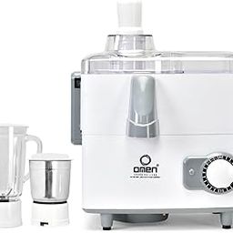 Omen Changing Lives 550W Juicer Mixer Grinder with 2 Jars – Chutney, Dry, Liquidizing & Blender | Transparent Lid & Stainless Steel Blades | 2 Year Warranty | (White)-21