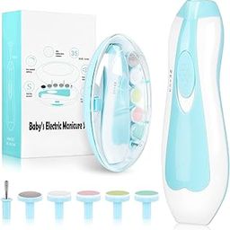 Smartcam Baby Nail Trimmer Electric Nail Drill, Safe Baby Nail File,Baby Nail Clippers with Light & 6 Grinding Pads Polishing Shape Tools for Newborn Toddler or Adults Toes and Fingernails, Kids Nail Care, Polish Trim-image-21