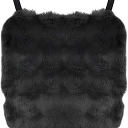 Hicle Winter Car Seat Cushion 3-Piece Set – Black Plush Bubble Design, Warm Velvet Square Pads for Front & Rear Seats-image-47