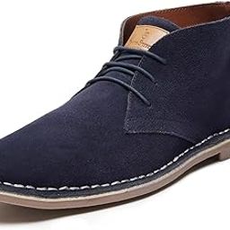 Suede Leather Chukka Boot for Men | High Ankle Casual Office & Trekking Shoes | Hiking Boot | Stitch Down Desert LSSD-image-60