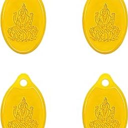 Swarnavarsham 24K (999) Combo Gold Oval Lakshmi Pendant 4 Gram (1gm each x 4 Pcs)-image-15