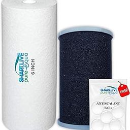 Smart Live Activated Carbon + 6-Inch Spun Filter for Pureit Water Purifiers | Compatible with Classic, Advanced, Ultima | Pre-Filter Combo Pack with 4 Free Antiscalant Balls | Clean & Safe Water-16