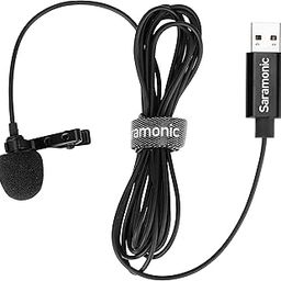 Upgraded Saramonic USB Lavalier Micrphone for PC&MAC, 2M USB-A Laptop Desktop Computer Lapel Microphone-14