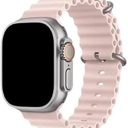 My Objects Silicone Ocean Band Watch Strap | Rugged Waterproof Sports Band for Smartwatches & Dive Watches | Sweatproof, Adjustable, Durable Rubber Strap for Outdoor, Fitness, and Everyday Wear-image-7