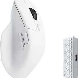 Keychron M6 Wireless Gaming Optical Mouse, 4000Hz Tri-Mode 2.4 GHz/Bluetooth 5.1/Wired, PixArt 3395 Sensor, 26000 DPI, Ergonomic Lightweight Programmable Macro Button for Windows PC/Mac - White-10