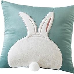 THE STYLE SUTRA Bunny Back Pillow Cover Couch 45cm Guest Room Decorative Pillow Case Green-image-77