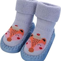 Infant Boys Girls Baby Socks Shoes Toddler Shoes Floor Socks - Blue,0-6 Months-picture-4