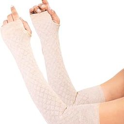 Women's Fingerless Arm Warmer's with Reversable Use, Made with Thermal Control & Extra Cushioning for Comfort - Ideal For Winter Wear (Pack Of 1)-image-71
