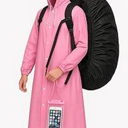 JUNJULA 3PCS Waterproof All Mobile Phone Pouch RainCover for All Types of Phone Transparent, EVA Waterproof Unisex Raincoat Outdoor Men-Women, RainCover for Backpack Travel Essentials Rain Cover-image-30