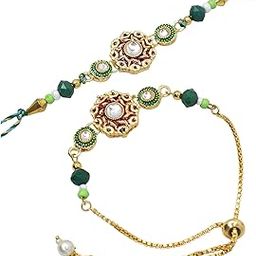 Bhaiya-Bhabhi Rakhi,Couple rakhi set, Designer Rakhi for Bhaiya bhabhi,Lumba rkhi for Bhabhi-0070-image-86