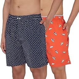 Men's Super Combed Cotton Boxer Shorts Elasticated Waist Pack of 2-image-99