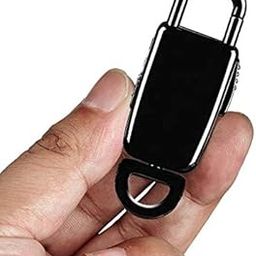 Asleesha Black Keychain Voice Recorder Professional Audio Recorder MP3 Player Dictaphone Record Microphone Sound Recording USB Audio Recorder Device (8GB Keychain Voice Recorder)-image-1