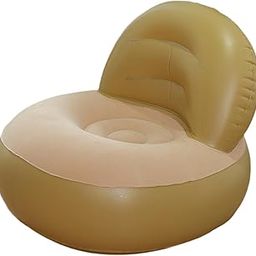 Inflatable Lounge Chair with Backrest – Indoor/Outdoor Air Sofa Seat for Adults & Teens – Comfortable, Portable, Waterproof Bean Bag Style Air Chair (Beige)-image-59