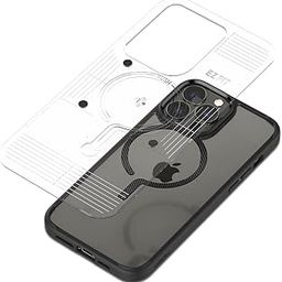 Spigen Metal Ring Plate (MagFit) Adapter for Mag Safe-Compatibility with EZ-Fit Kit [Add Mag Safe Compatibility to Non-Mag Safe Case ] - 1 Pack - Carbon-image-3