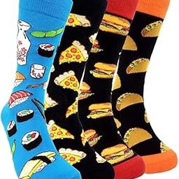 Quirky Colourful Socks - 100% Combed Cotton Printed Funky Socks for Men & Women | Odour Free, Breathable, Free Size | Colors and designs as per availibility | Pack of 4 Pairs-picture-7