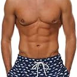 Men'S Swimming Pants Breathable Mesh Beach Shorts with Pockets, Surfing Vacation Beach Pants, Quick Drying Loose Lined Swimming Shorts-image-72