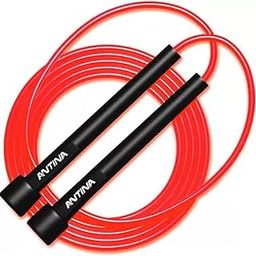 ANTINA Skipping Rope for Men and Women Jumping Rope With Adjustable Height Speed Skipping Rope for Exercise, Gym, Sports Fitness Adjustable Pencil Jump Rope (Red)-68