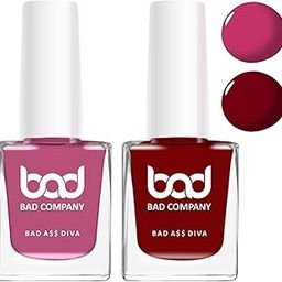 BAD COMPANY Nail Polish (10mlx2) No Toxin Nail Lacquer | Quick Dry Long Stay Nail Paint | Nail Polish Combo Pack (Multi(71,52))-image-22