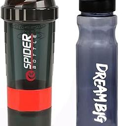 Cool Indian Gym Shaker Bottle and Gym Sipper Water Bottle for Boys and Girls. Protein Shaker, Leakproof Shaker, Yoga, Running, Work Out, Biking, Cycling, Jogging, Camping. (Pack of 2). (Red)-image-71