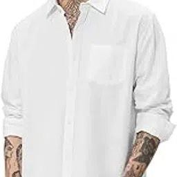 the souled store Men's Cotton Regular Fit Solid Button Down Shirt-picture-15