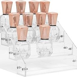 THE LOONA Acrylic Nail Paint Stand Clear with 4 Steps – Transparent Nail Polish Display Holder for Organized Storage and Easy Access-83