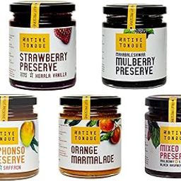 Native Tongue | Mini Trial Packs Fruit Preserves | Strawberry Preserve With Kerala Vanilla | Alphonso Preserve With Kashmiri Saffron | Orange Marmalade | Mixed Berry Preserve | Mulberry Preserve | 35g X 5 Mini Jars-image-18