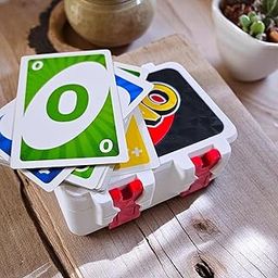 Card Game Storage Box with Snap On Locks, Inner Tray, Includes Deck, Multicolor, Durable-picture-11