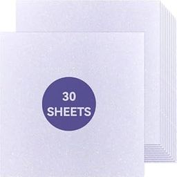 White Glitter Cardstock - 30 Sheets Glitter Paper - Sized 12" x 12" - Premium Card Stock for Scrapbooking, Crafts, Decorations, Weddings-image-19